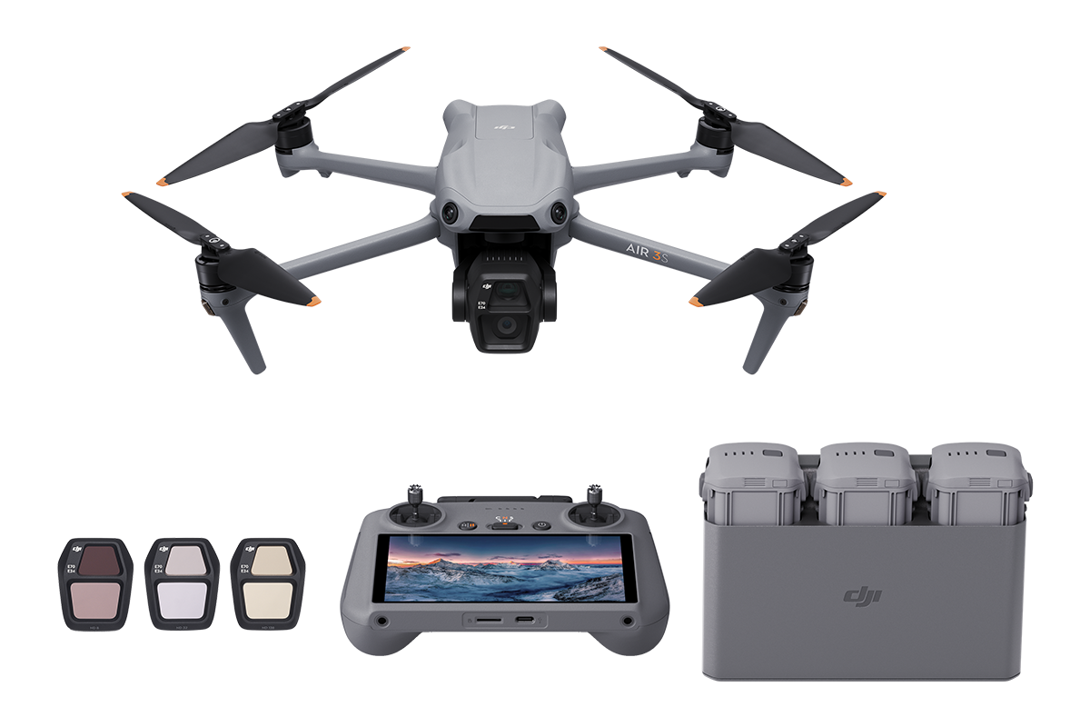 DJI Air 3s Fly More Combo avec radiocommande DJI RC 2
